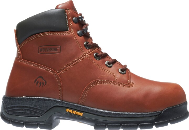 Wolverine Men's Harrison 6” Work Boots, 7 W, Brown
