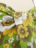 Thumbnail for your product : Dodo Bar Or Mosa Tie-front Floral-print Cotton Skirt - Green Print