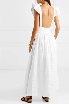 Kalita Persephone Linen Maxi Dress - White