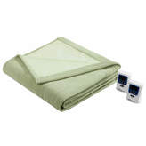 Thumbnail for your product : Simmons Ribbed Microfleece Heated Blanket