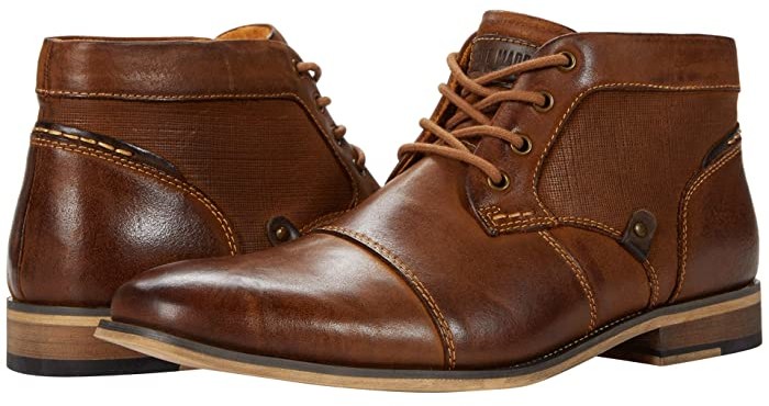 steve madden alden leather zip ankle boot