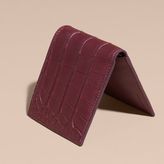 Thumbnail for your product : Burberry Alligator and Leather Folding Wallet