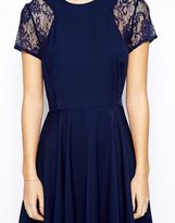 Thumbnail for your product : Love Skater Dress with Lace Insert Sleeve