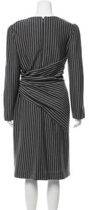 Bill Blass Striped Midi Dress
