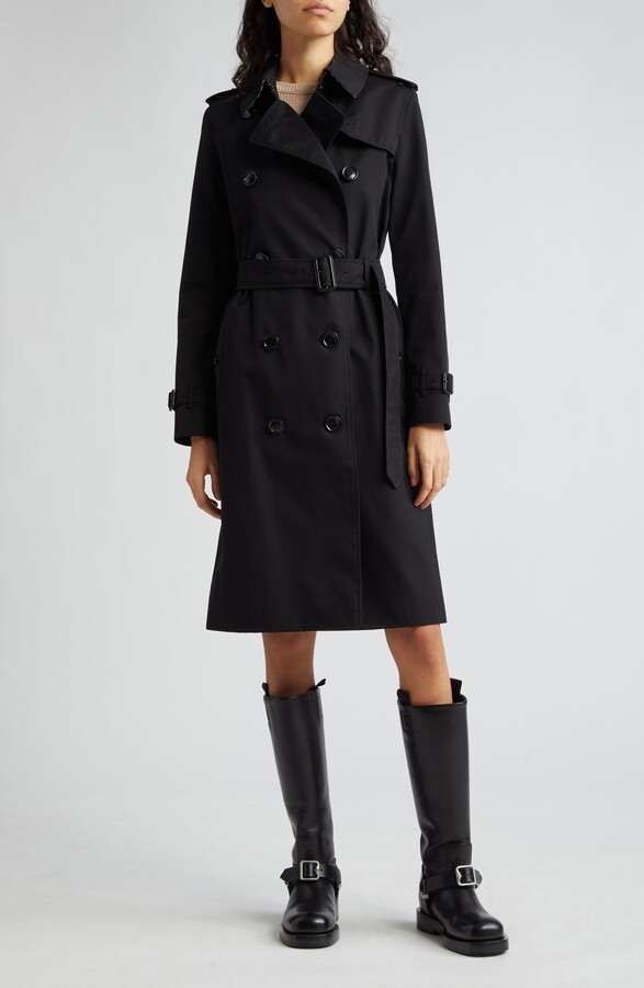 Burberry Kensington Heritage Mid Length Trench Coat