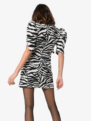 ATTICO Zebra-Print Mini Dress
