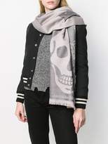 Thumbnail for your product : Alexander McQueen intarsia skull scarf