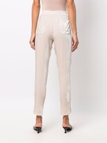 Thumbnail for your product : Gold Hawk Velvet-Effect Cropped Trousers