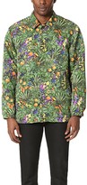 Thumbnail for your product : White Mountaineering Tropical Pattern Printed Taffeta Coach Jacket