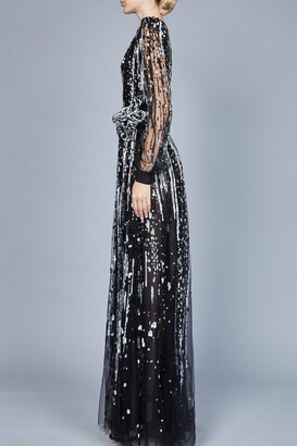 Elie Saab Bead Embroidered Gown