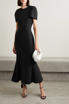 Thumbnail for your product : Brandon Maxwell Wool-crepe Midi Dress