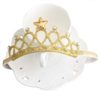StylesILove Baby Girl Little Princess Crown Elastic Headband 0-3 Years, 2 Colors