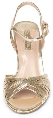 Gold 'Spiral' Strappy Sandals