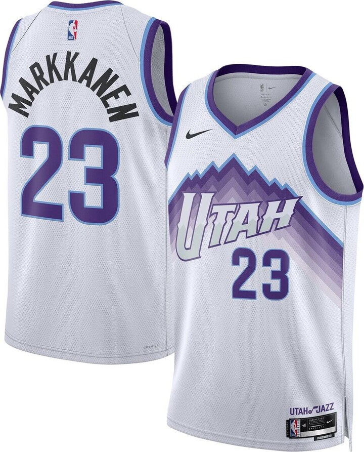 Nike Men's and Women's Lauri Markkanen White Utah Jazz Swingman Jersey - Association Edition