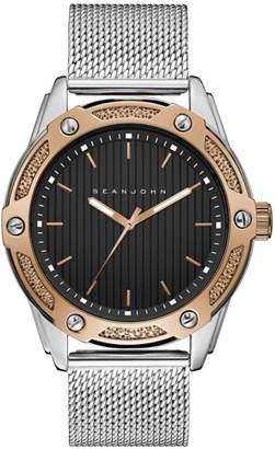 Sean John Men's Corsica Stainless Steel Mesh Bracelet Watch 46mm