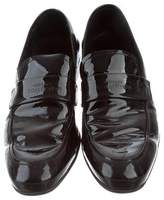 Thumbnail for your product : Versace Patent Leather Penny Loafers