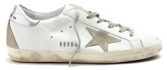 Golden Goose Super Star Low Top Leather Trainers - Womens - White Silver