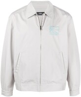 Thumbnail for your product : PACCBET Logo-Embroidered Zip-Up Jacket