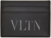 Thumbnail for your product : Valentino Garavani Black VLTN Card Holder