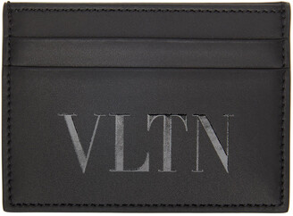 Valentino Garavani Black VLTN Card Holder