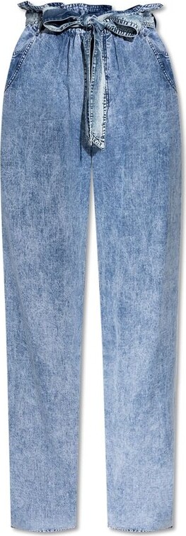 Etoile Isabel Marant Priana High-Waist Wide-Leg Trousers