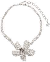 Thumbnail for your product : Oscar de la Renta embellished flower necklace