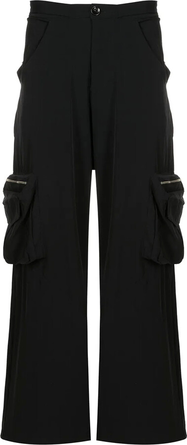 AMIR SLAMA Multi-Pocket Wide-Leg Trousers