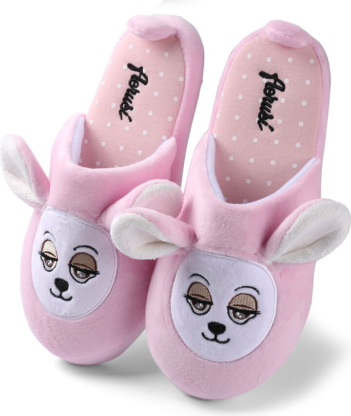 Aerusi Adult Itsy Teddy Bear Indoor Slippers
