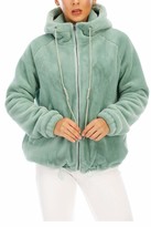 Thumbnail for your product : Vieliring Women's Winter Thick Warm Open Front Cardigan Long Sleeve Faux Fur Parka Outwear Coat Hooded Jacket 8-22 (S