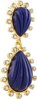 Thumbnail for your product : Kenneth Jay Lane Gold-plated, Swarovski crystal and resin drop earrings