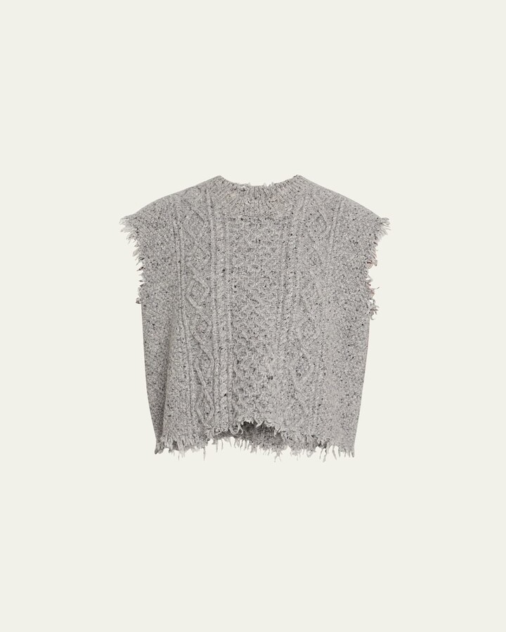 R 13 Cable-Knit Sweater Vest