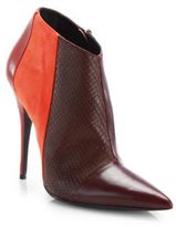 Thumbnail for your product : Narciso Rodriguez Sarah Mixed Media Leather & Suede Booties