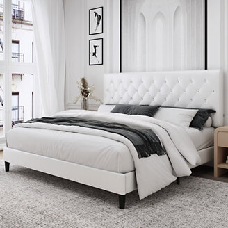 White Leather Headboard | Shop the world's largest collection of fashion |  ShopStyle