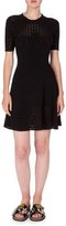Thumbnail for your product : Kenzo Short-Sleeve Scalloped Fit-and-Flare Dress, Black