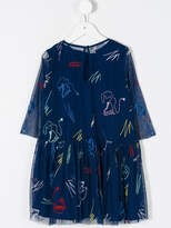 Thumbnail for your product : Stella McCartney Kids embroidered tulle dress