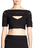 Thumbnail for your product : Herve Leger Cut-Out Bandage Top
