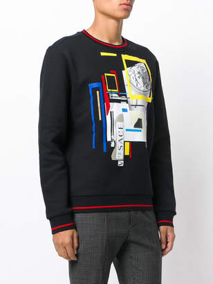 Versace JP Collage print sweatshirt