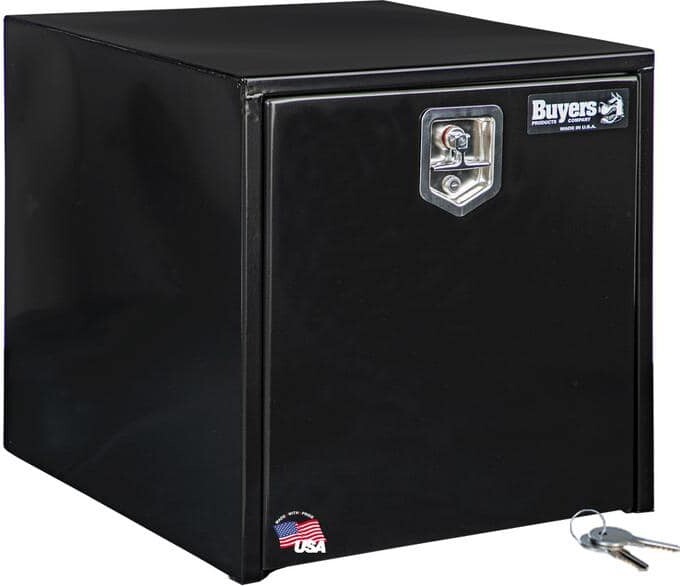 Buyers Products 24 in. x 24 in. x 24 in. Gloss Black Steel Underbody Truck Tool Box