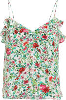 Thumbnail for your product : Saloni Ani Floral Silk Camisole