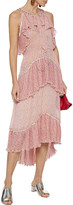 Thumbnail for your product : Antik Batik Romina Asymmetric Ruffled Floral-print Georgette Dress