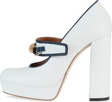 Thumbnail for your product : Casablanca Leather Bamboo Pumps