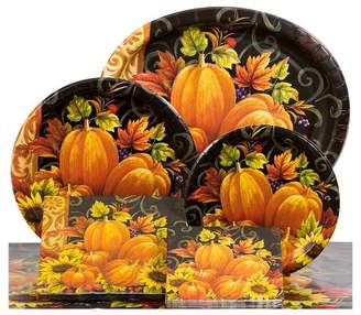 8ct Pumpkin Tapestry Dessert Plates