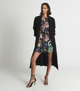 Thumbnail for your product : Reiss Alyssa - Floral Print Flippy Dress in Black Print