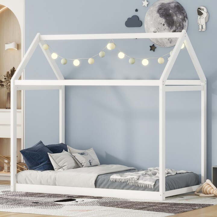 Streamdale Furniture Simplie Fun Twin Size Wooden House Bed