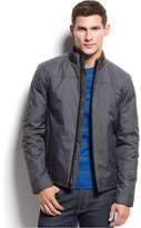 Thumbnail for your product : Alfani Quilted Faux-Leather-Trim Bomber Jacket