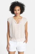 Thumbnail for your product : Adrianna Papell Embroidered Cap Sleeve Top