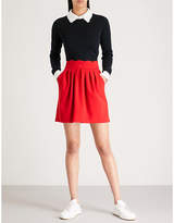 Thumbnail for your product : Claudie Pierlot Sylvia scalloped woven skirt