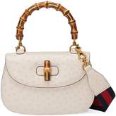 Thumbnail for your product : Gucci Bamboo Classic ostrich top handle bag