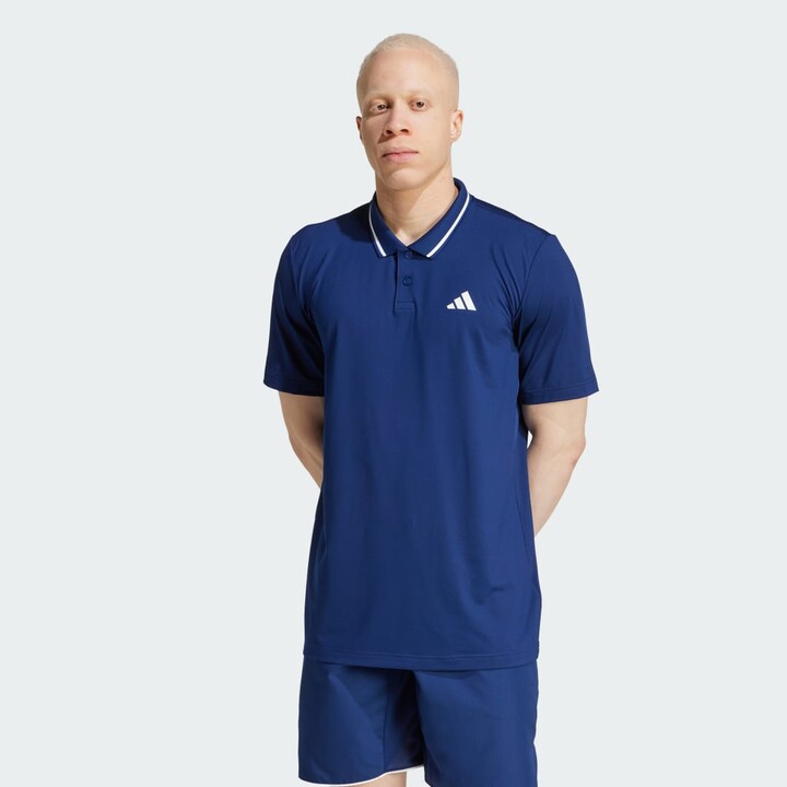 adidas Club Tennis Climacool Piqué Polo Shirt Dark Blue M Mens