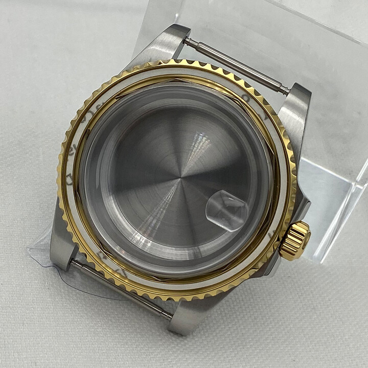 FEIYASHI NH35 40mm Silver Gold Watch Case Sapphire Crystal 120 Clicks For SUB GMT Seiko NH34 NH35 NH36 NH38 Miyota 8215 ETA 2824 Movement